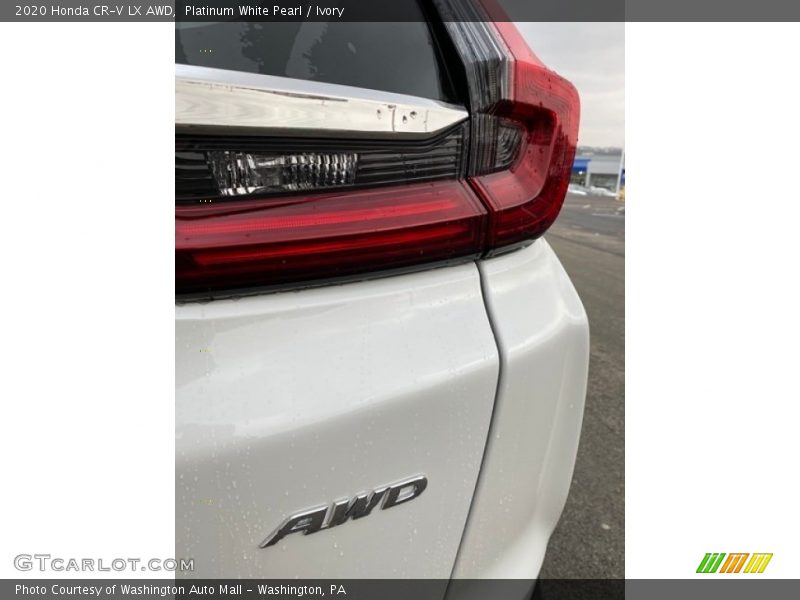 Platinum White Pearl / Ivory 2020 Honda CR-V LX AWD