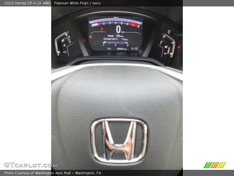 Platinum White Pearl / Ivory 2020 Honda CR-V LX AWD