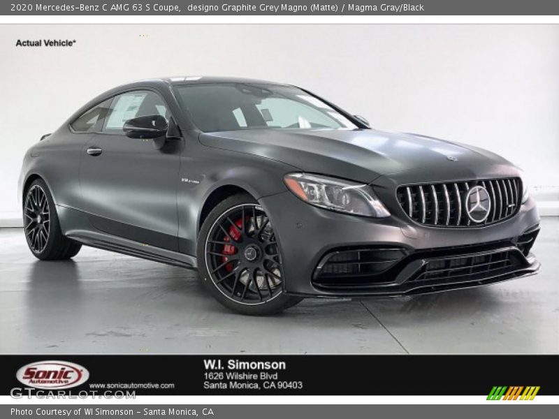 designo Graphite Grey Magno (Matte) / Magma Gray/Black 2020 Mercedes-Benz C AMG 63 S Coupe