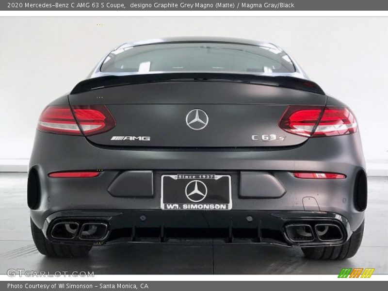 designo Graphite Grey Magno (Matte) / Magma Gray/Black 2020 Mercedes-Benz C AMG 63 S Coupe