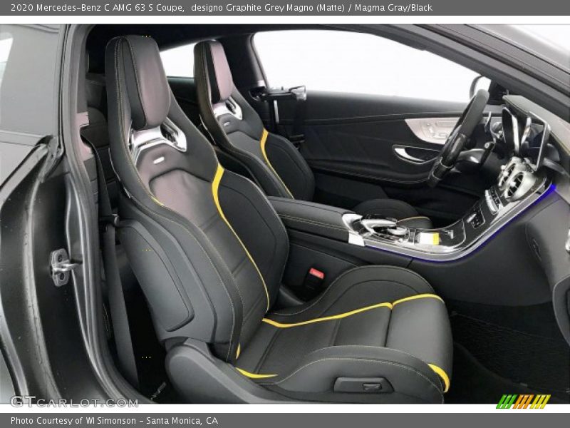 Front Seat of 2020 C AMG 63 S Coupe