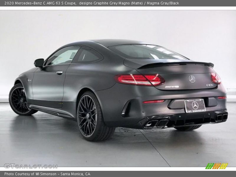 designo Graphite Grey Magno (Matte) / Magma Gray/Black 2020 Mercedes-Benz C AMG 63 S Coupe