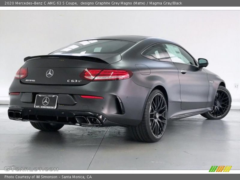 designo Graphite Grey Magno (Matte) / Magma Gray/Black 2020 Mercedes-Benz C AMG 63 S Coupe
