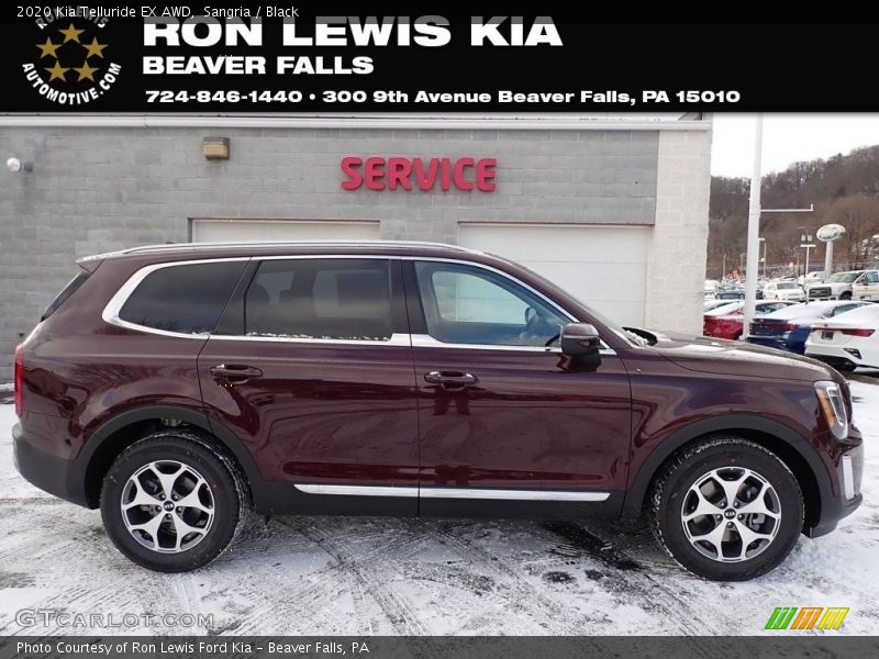 Sangria / Black 2020 Kia Telluride EX AWD