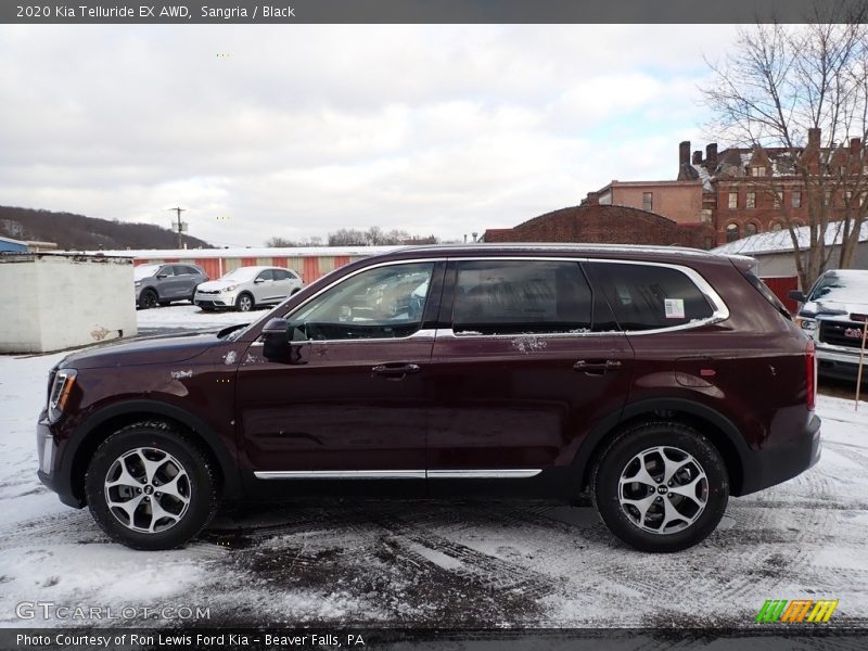 Sangria / Black 2020 Kia Telluride EX AWD