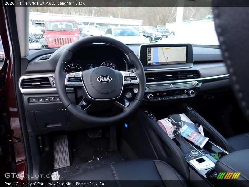 2020 Telluride EX AWD Black Interior