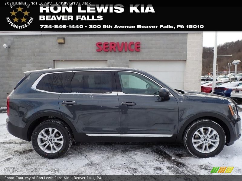 Gravity Grey / Black 2020 Kia Telluride LX AWD