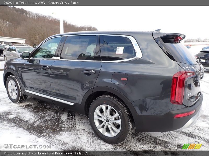 Gravity Grey / Black 2020 Kia Telluride LX AWD