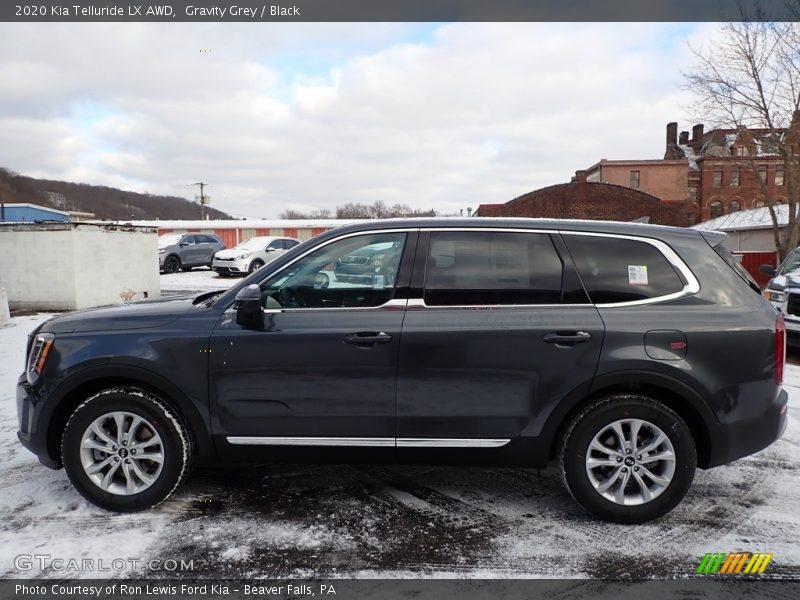 Gravity Grey / Black 2020 Kia Telluride LX AWD