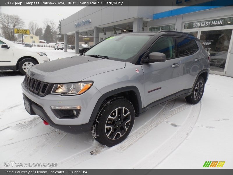 Billet Silver Metallic / Black/Ruby 2019 Jeep Compass Trailhawk 4x4