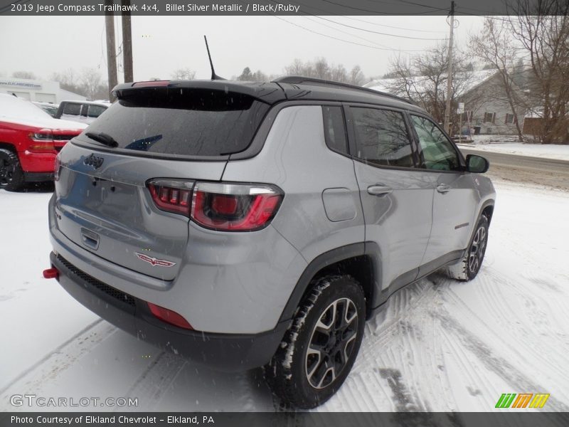 Billet Silver Metallic / Black/Ruby 2019 Jeep Compass Trailhawk 4x4