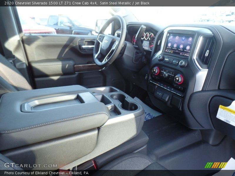Satin Steel Metallic / Jet Black 2020 Chevrolet Silverado 1500 LT Z71 Crew Cab 4x4