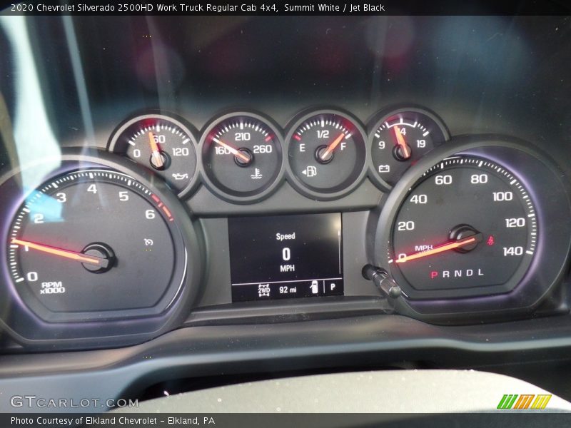 Summit White / Jet Black 2020 Chevrolet Silverado 2500HD Work Truck Regular Cab 4x4