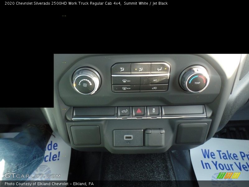 Summit White / Jet Black 2020 Chevrolet Silverado 2500HD Work Truck Regular Cab 4x4