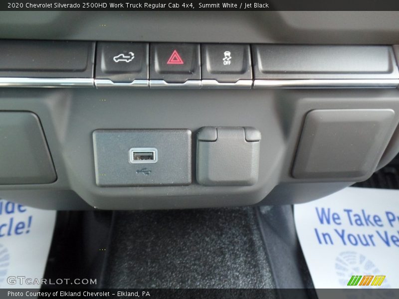 Summit White / Jet Black 2020 Chevrolet Silverado 2500HD Work Truck Regular Cab 4x4