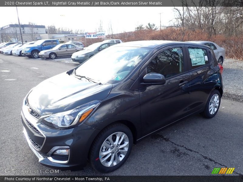 Nightfall Gray Metallic / Jet Black/Dark Anderson Silver Metallic 2020 Chevrolet Spark LT