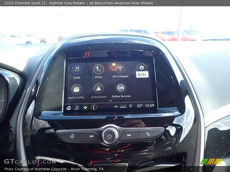 Nightfall Gray Metallic / Jet Black/Dark Anderson Silver Metallic 2020 Chevrolet Spark LT