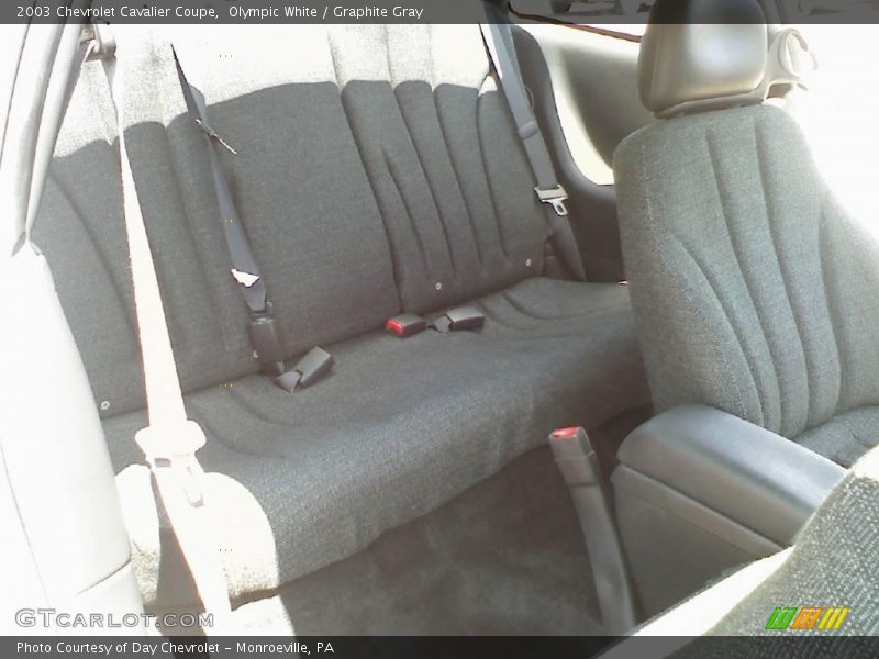 Olympic White / Graphite Gray 2003 Chevrolet Cavalier Coupe