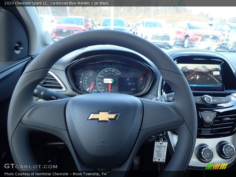 Caribbean Blue Metallic / Jet Black 2020 Chevrolet Spark LS