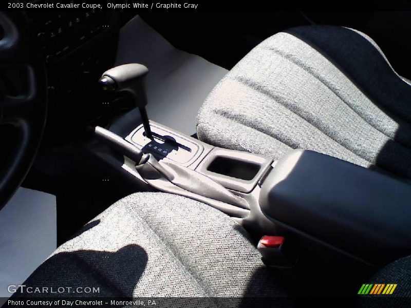 Olympic White / Graphite Gray 2003 Chevrolet Cavalier Coupe