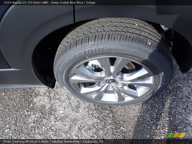 Deep Crystal Blue Mica / Greige 2020 Mazda CX-30 Select AWD