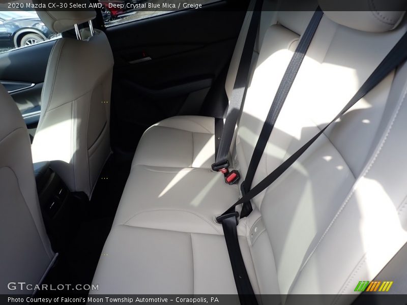 Deep Crystal Blue Mica / Greige 2020 Mazda CX-30 Select AWD