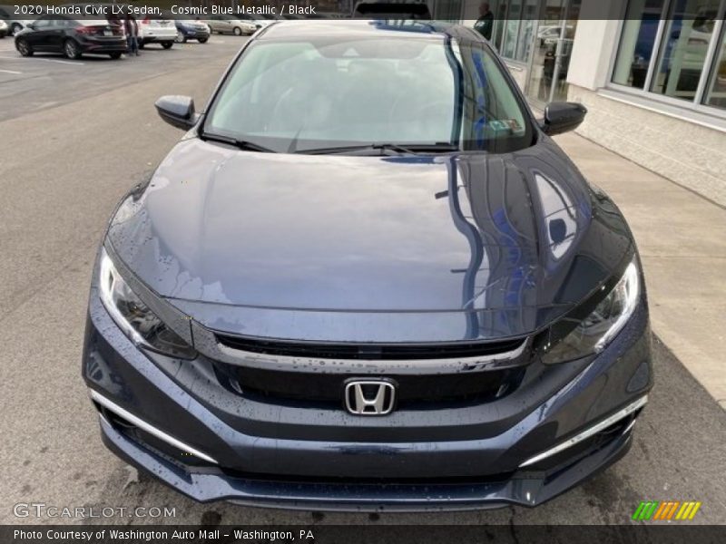 Cosmic Blue Metallic / Black 2020 Honda Civic LX Sedan