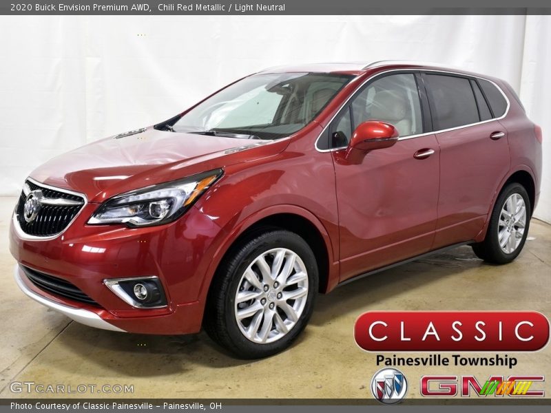 Chili Red Metallic / Light Neutral 2020 Buick Envision Premium AWD