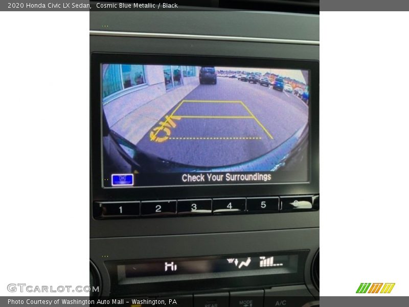 Cosmic Blue Metallic / Black 2020 Honda Civic LX Sedan
