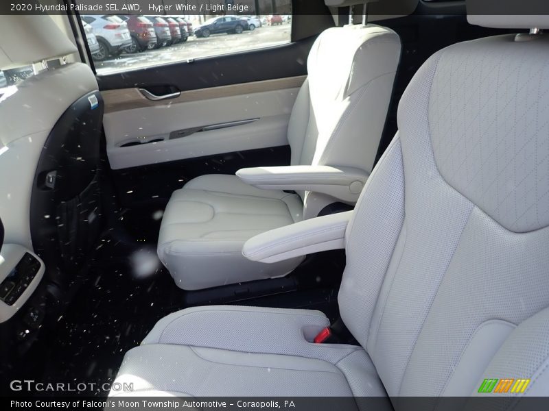 Hyper White / Light Beige 2020 Hyundai Palisade SEL AWD
