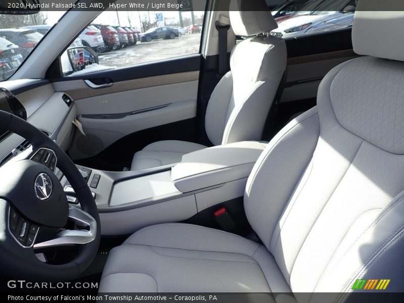 Hyper White / Light Beige 2020 Hyundai Palisade SEL AWD