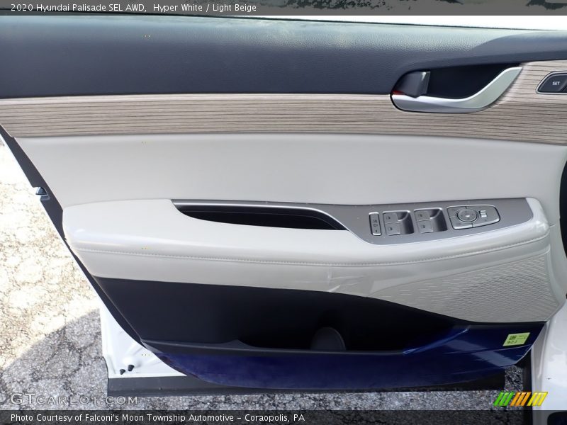 Hyper White / Light Beige 2020 Hyundai Palisade SEL AWD