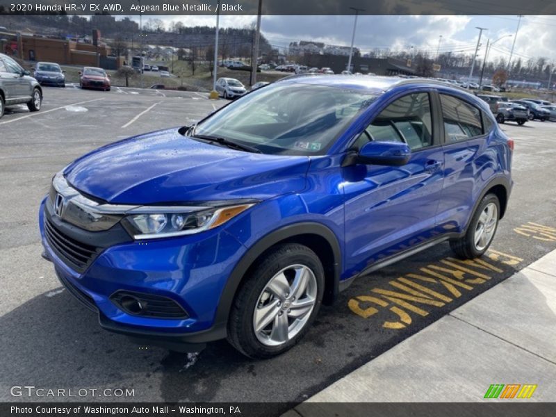Aegean Blue Metallic / Black 2020 Honda HR-V EX AWD