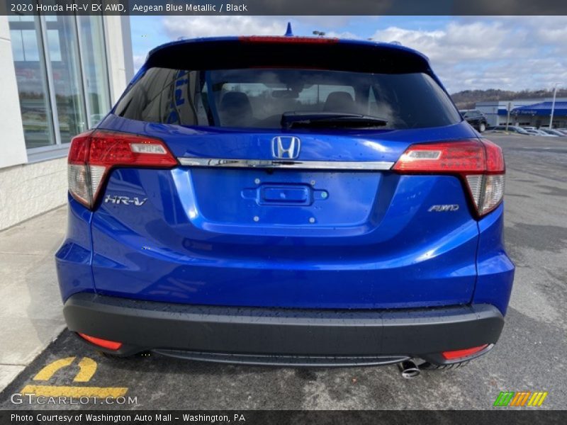 Aegean Blue Metallic / Black 2020 Honda HR-V EX AWD