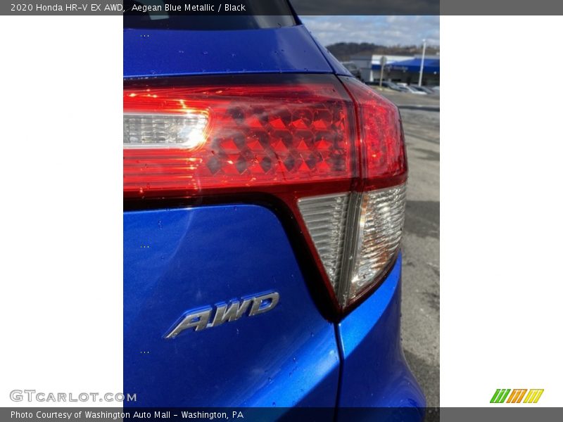 Aegean Blue Metallic / Black 2020 Honda HR-V EX AWD
