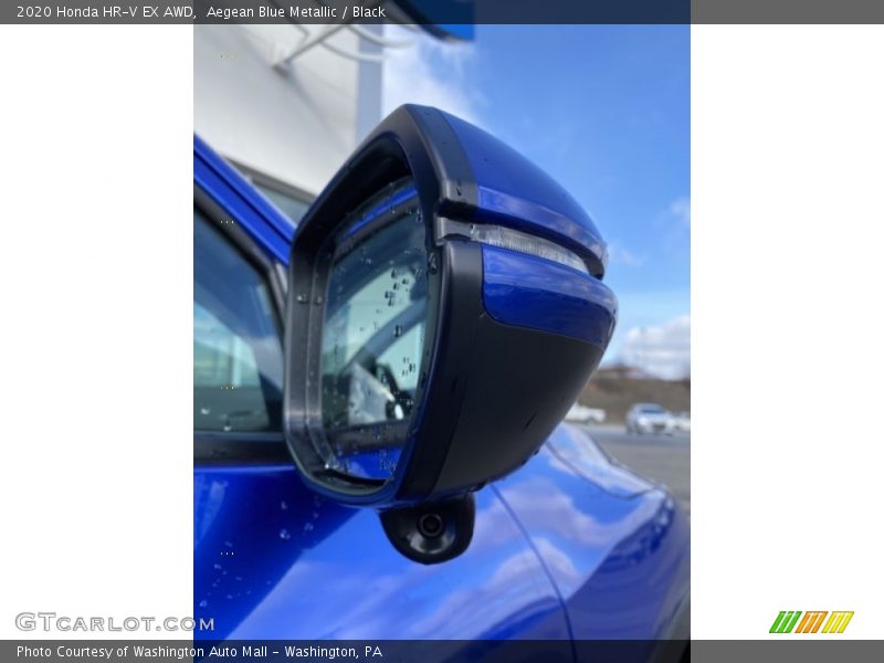 Aegean Blue Metallic / Black 2020 Honda HR-V EX AWD