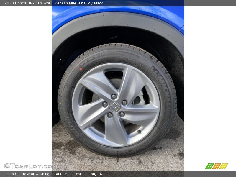 Aegean Blue Metallic / Black 2020 Honda HR-V EX AWD