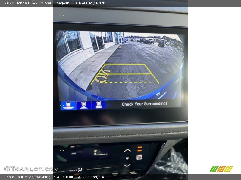Aegean Blue Metallic / Black 2020 Honda HR-V EX AWD