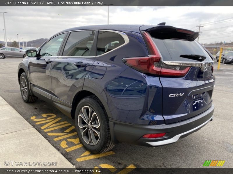 Obsidian Blue Pearl / Gray 2020 Honda CR-V EX-L AWD