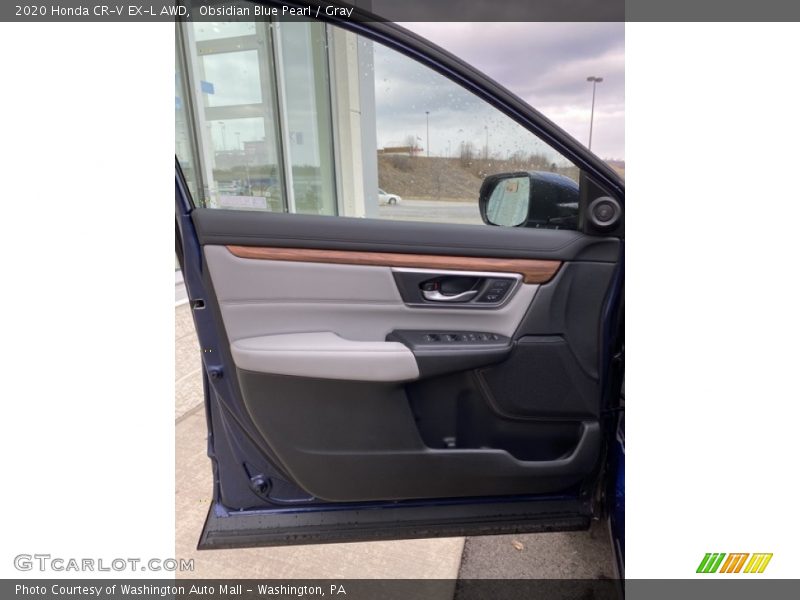 Obsidian Blue Pearl / Gray 2020 Honda CR-V EX-L AWD