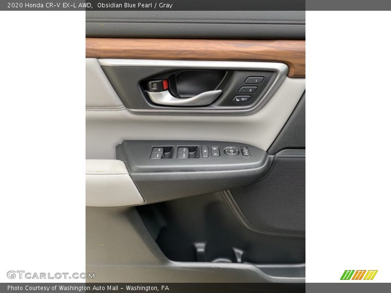 Obsidian Blue Pearl / Gray 2020 Honda CR-V EX-L AWD