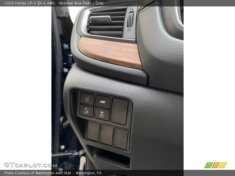 Obsidian Blue Pearl / Gray 2020 Honda CR-V EX-L AWD