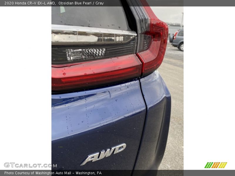 Obsidian Blue Pearl / Gray 2020 Honda CR-V EX-L AWD