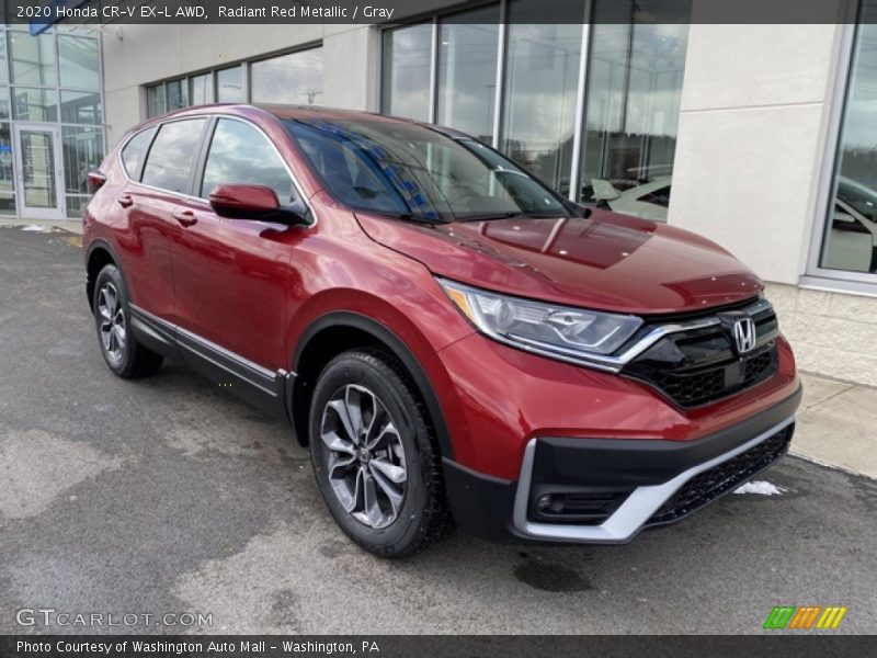 Radiant Red Metallic / Gray 2020 Honda CR-V EX-L AWD
