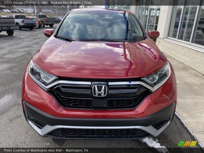 Radiant Red Metallic / Gray 2020 Honda CR-V EX-L AWD