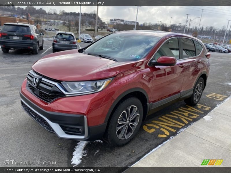 Radiant Red Metallic / Gray 2020 Honda CR-V EX-L AWD