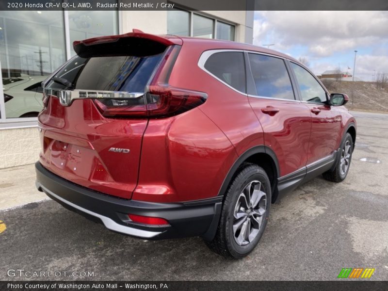 Radiant Red Metallic / Gray 2020 Honda CR-V EX-L AWD