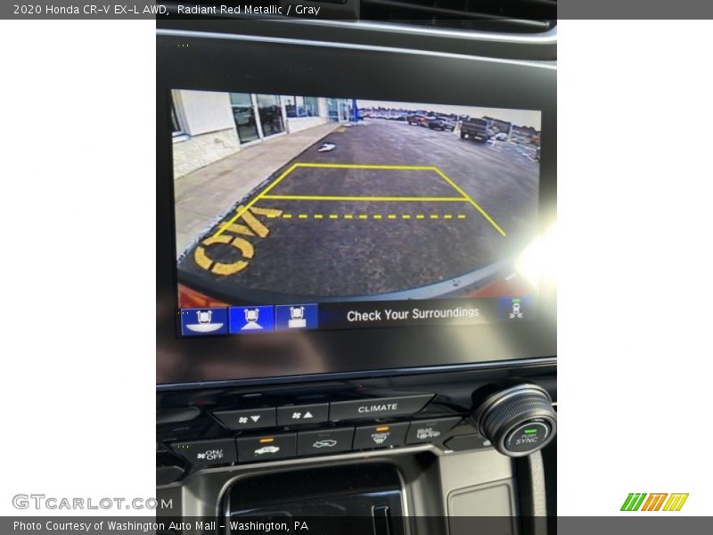 Radiant Red Metallic / Gray 2020 Honda CR-V EX-L AWD