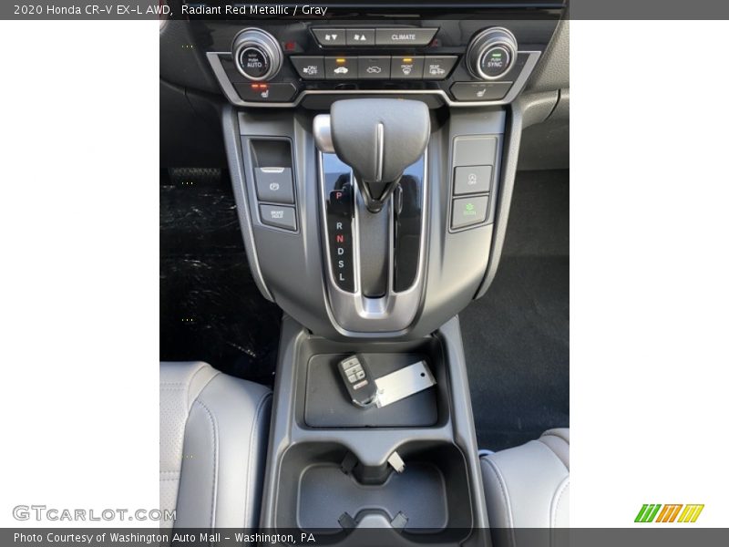 Radiant Red Metallic / Gray 2020 Honda CR-V EX-L AWD