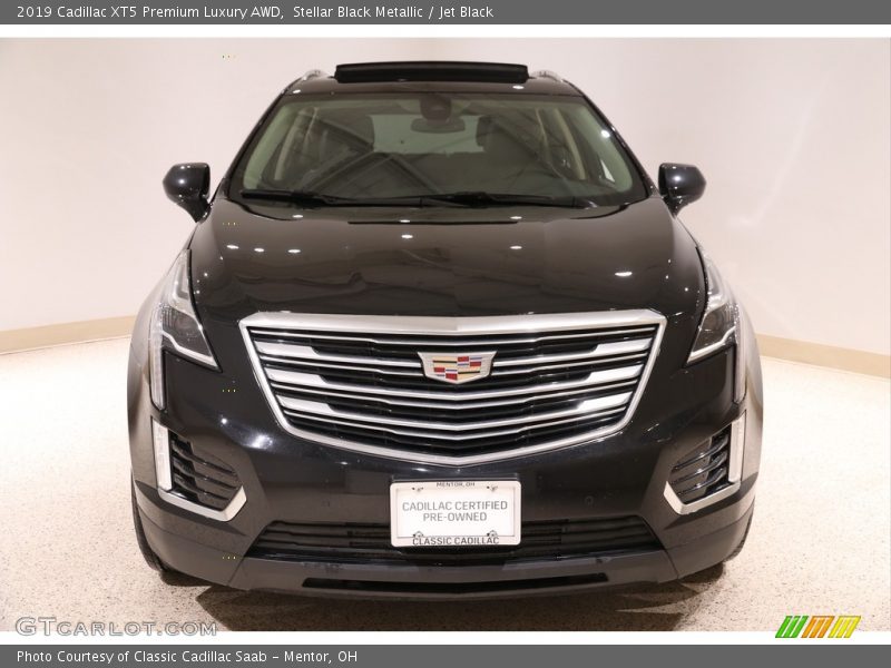 Stellar Black Metallic / Jet Black 2019 Cadillac XT5 Premium Luxury AWD